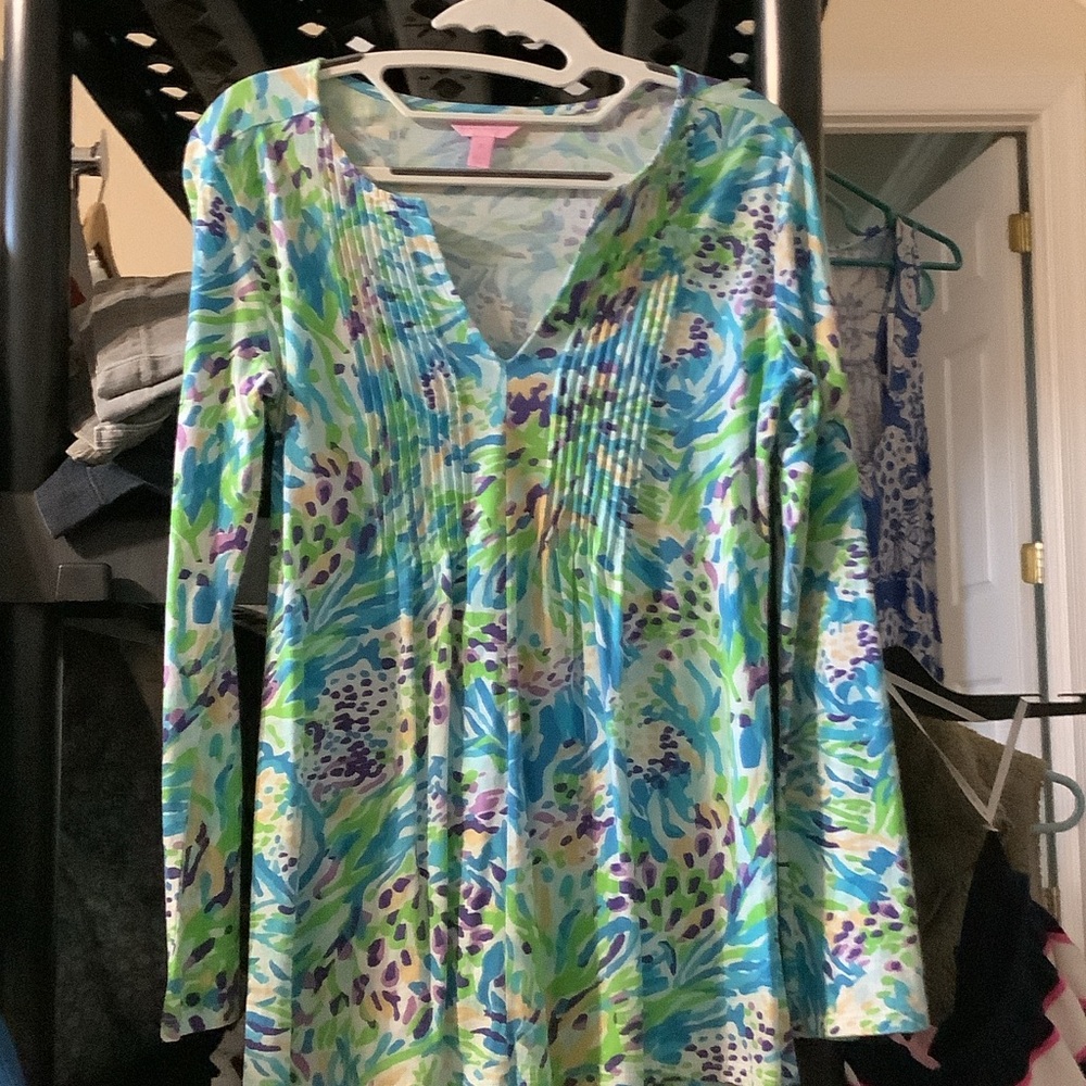 Lilly Pulitzer Vibrant Floral Tunic Top